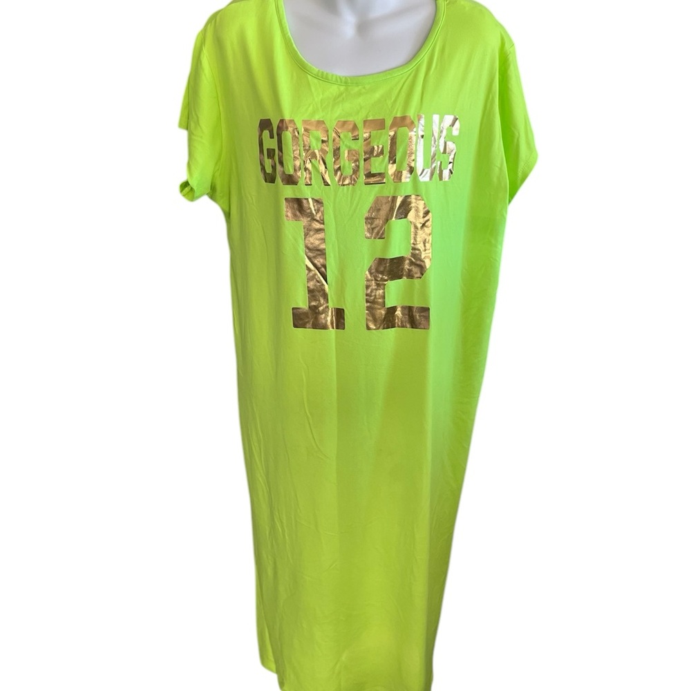 Neon, green, gorgeous dress